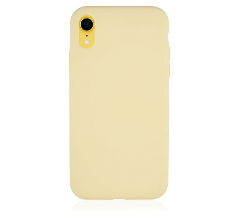 Чехол для смартфона vlp Silicone Сase для iPhone XR, желтый